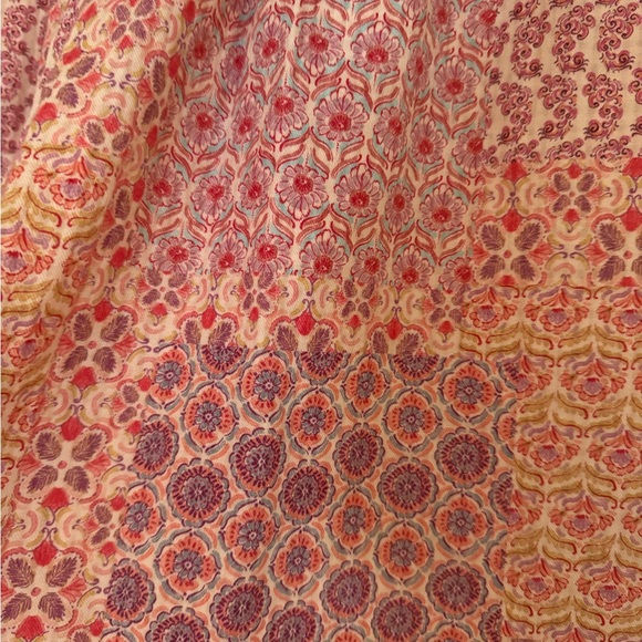 zara multi color cotton dress w ruffle wrist - Picture 3 of 3